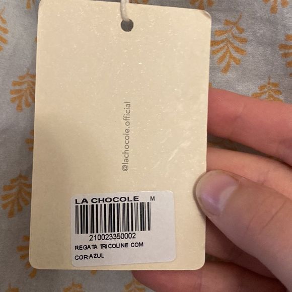 NWT La Chocole Short Sleeve Slightly Crop Top South African Brand RARE! - Sz M - Picture 3 of 3